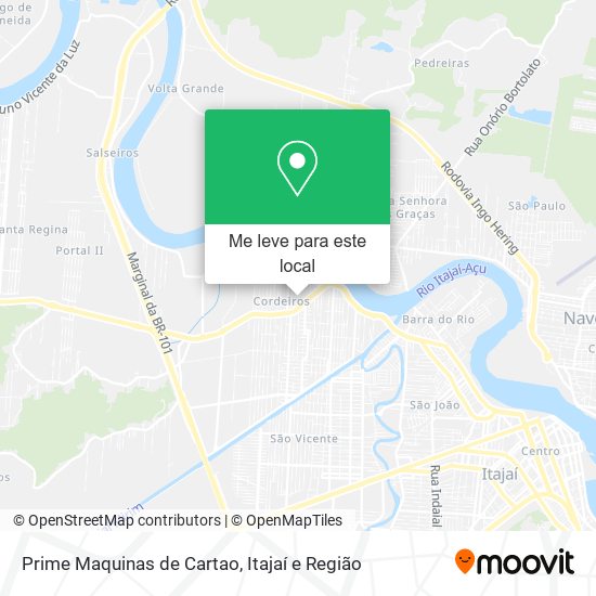 Prime Maquinas de Cartao mapa