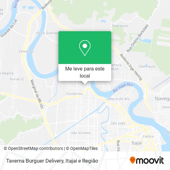 Taverna Burguer Delivery mapa