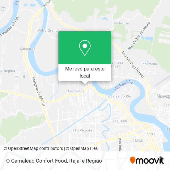 O Camaleao Confort Food mapa