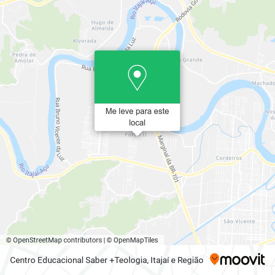 Centro Educacional Saber +Teologia mapa