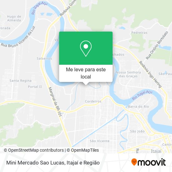 Mini Mercado Sao Lucas mapa