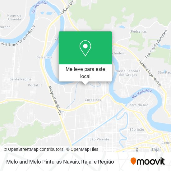 Melo and Melo Pinturas Navais mapa