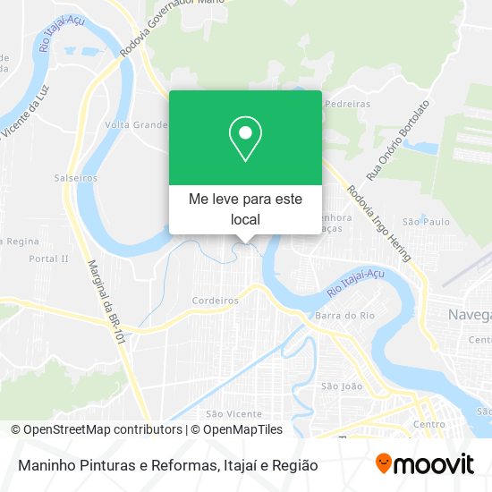 Maninho Pinturas e Reformas mapa