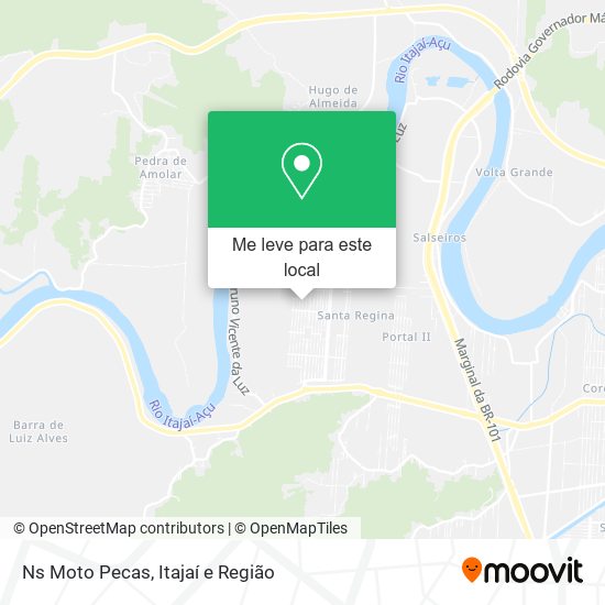 Ns Moto Pecas mapa