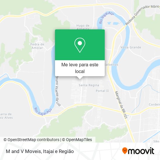 M and V Moveis mapa