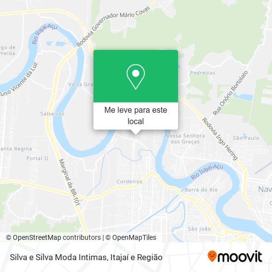 Silva e Silva Moda Intimas mapa