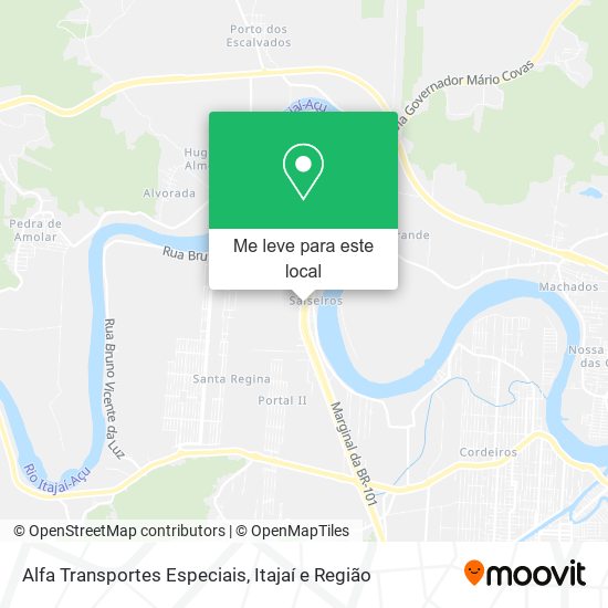 Alfa Transportes Especiais mapa