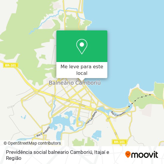 Previdência social balneario Camboriú mapa