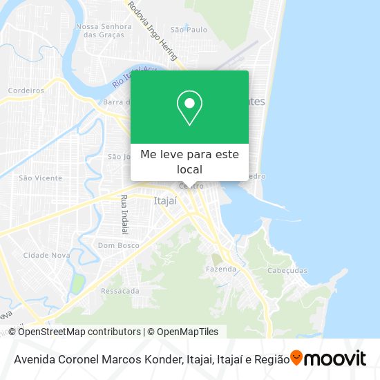 Avenida Coronel  Marcos Konder, Itajai mapa