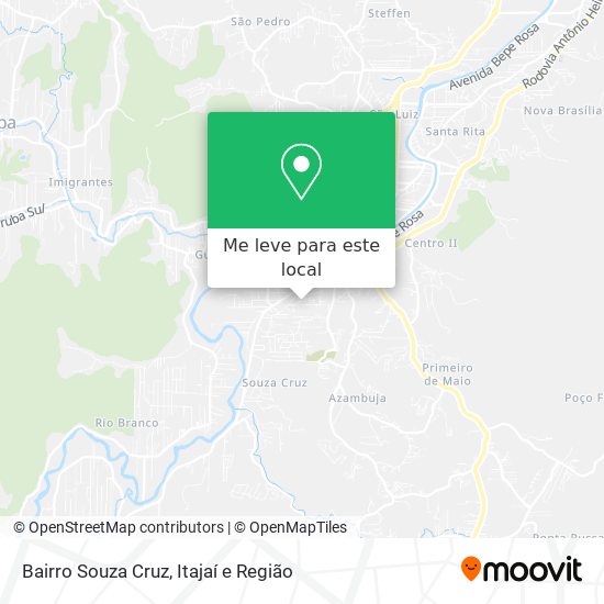 Bairro Souza Cruz mapa