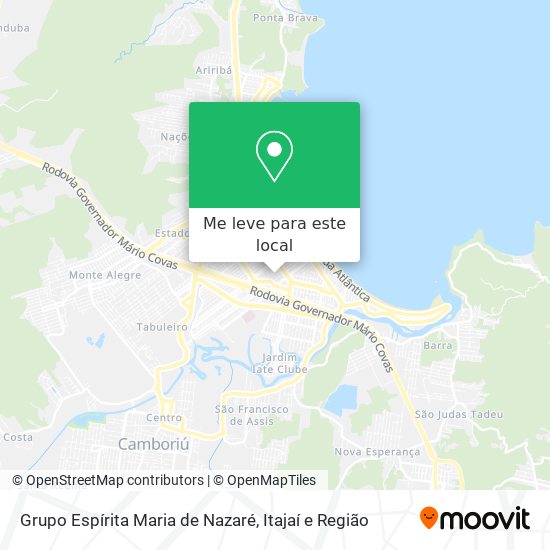 Grupo Espírita Maria de Nazaré mapa