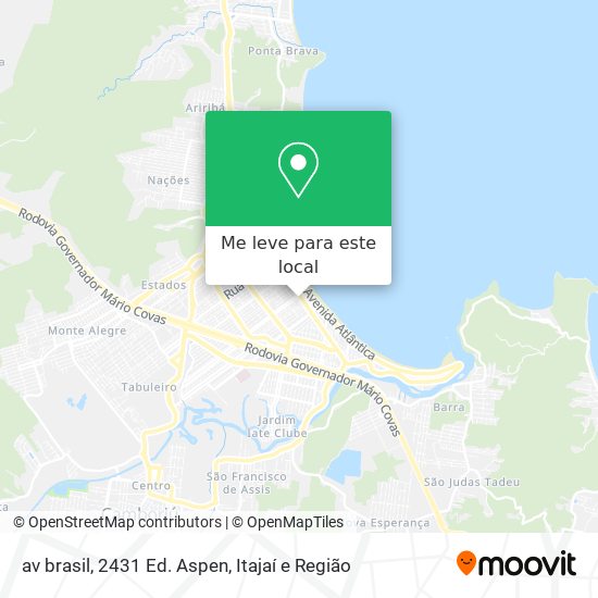 av brasil, 2431 Ed. Aspen mapa