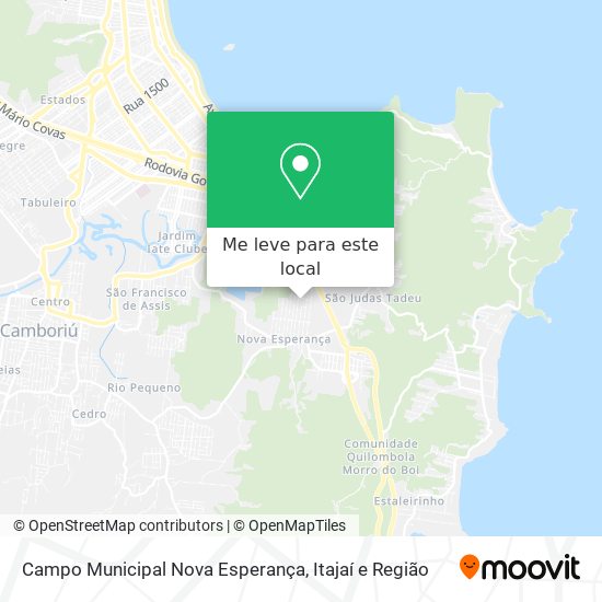 Campo Municipal Nova Esperança mapa