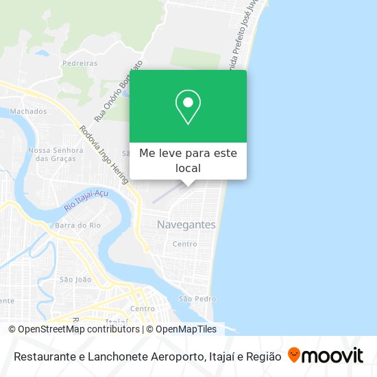 Restaurante e Lanchonete Aeroporto mapa