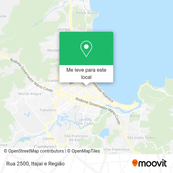 Rua 2500 mapa