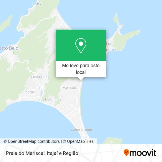 Praia do Mariscal mapa