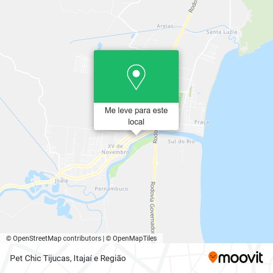 Pet Chic Tijucas mapa
