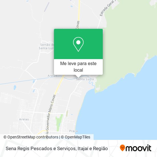 Sena Regis Pescados e Serviços mapa