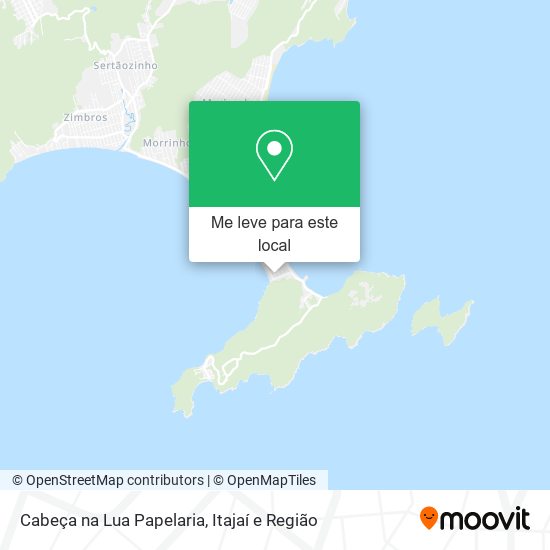 Cabeça na Lua Papelaria mapa