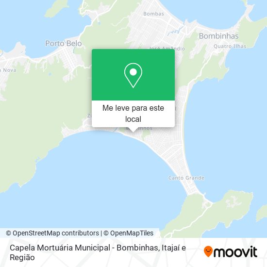 Capela Mortuária Municipal - Bombinhas mapa