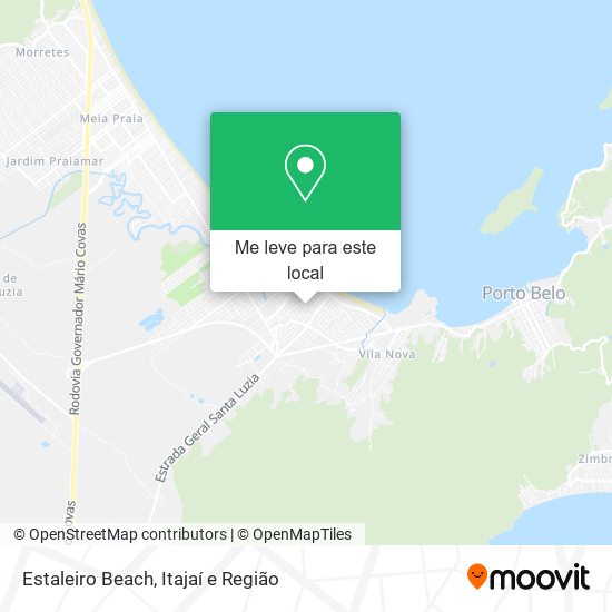 Estaleiro Beach mapa