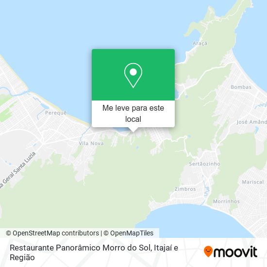 Restaurante Panorâmico Morro do Sol mapa