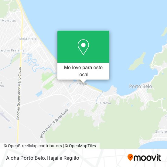 Aloha Porto Belo mapa