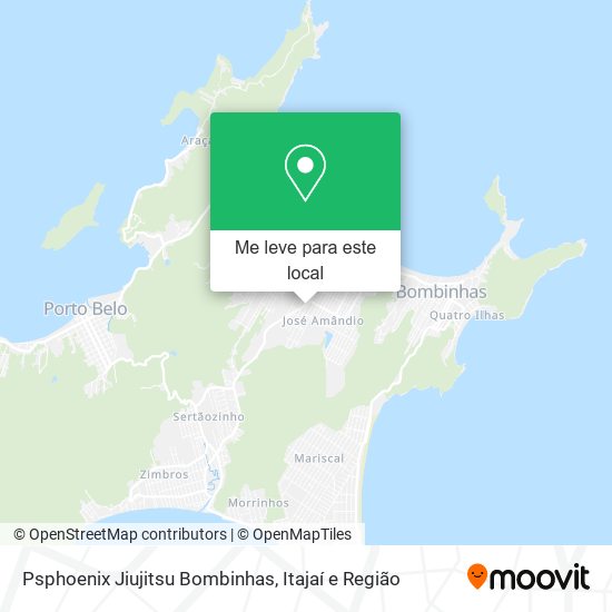 Psphoenix Jiujitsu Bombinhas mapa