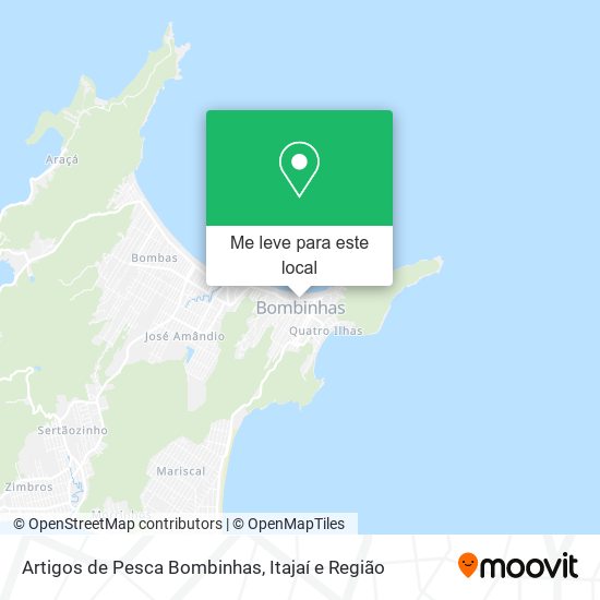Artigos de Pesca Bombinhas mapa