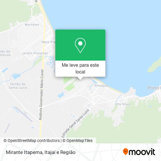 Mirante Itapema mapa