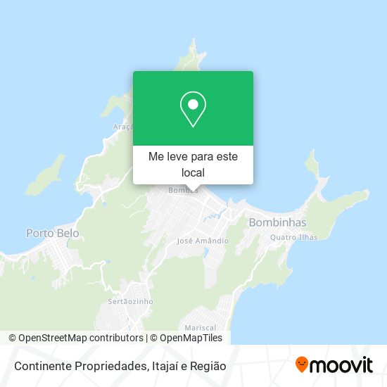 Continente Propriedades mapa