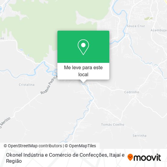 Okonel Indústria e Comércio de Confecções mapa