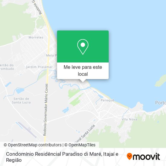 Condomínio Residêncial Paradiso di Maré mapa