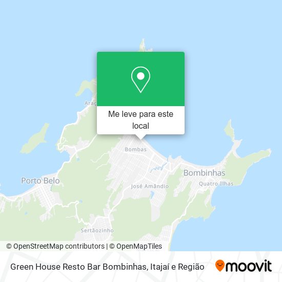 Green House Resto Bar Bombinhas mapa