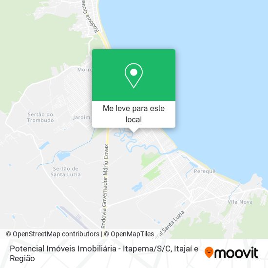 Potencial Imóveis Imobiliária - Itapema / S/C mapa