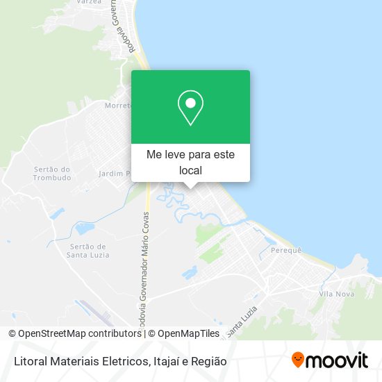 Litoral Materiais Eletricos mapa