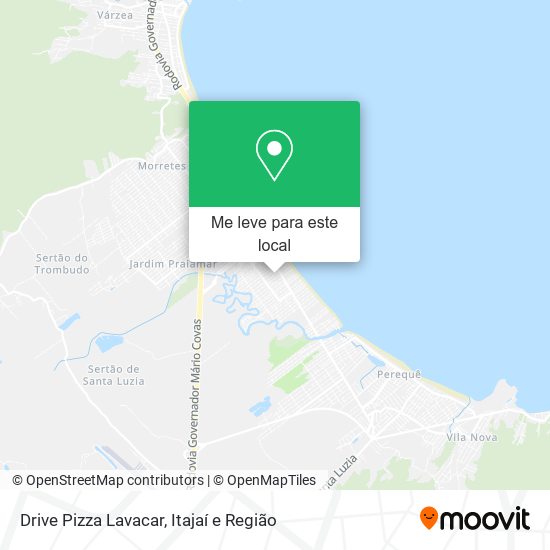 Drive Pizza Lavacar mapa