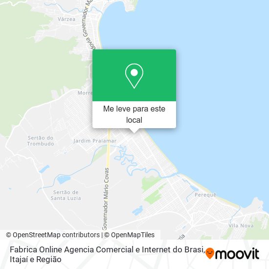 Fabrica Online Agencia Comercial e Internet do Brasi mapa