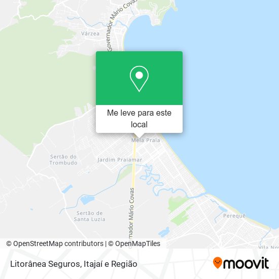 Litorânea Seguros mapa