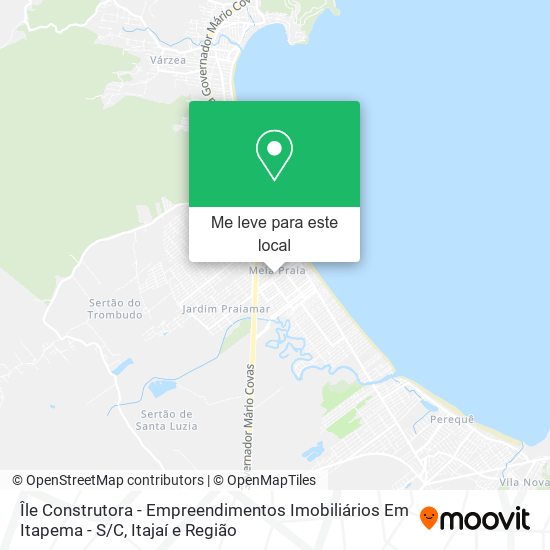 Île Construtora - Empreendimentos Imobiliários Em Itapema - S / C mapa