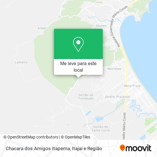 Chacara dos Amigos Itapema mapa