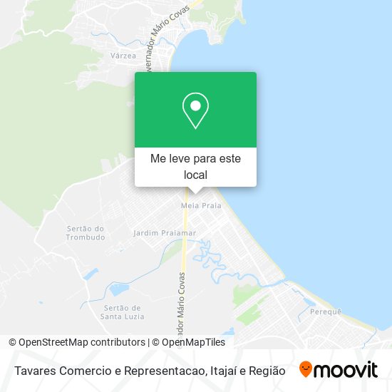 Tavares Comercio e Representacao mapa