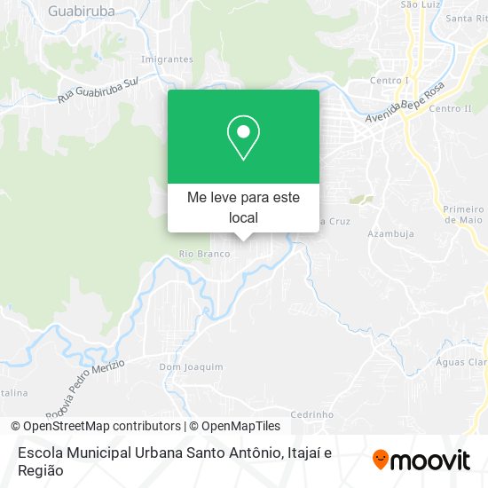Escola Municipal Urbana Santo Antônio mapa