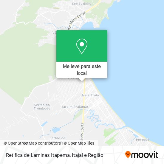 Retifica de Laminas Itapema mapa