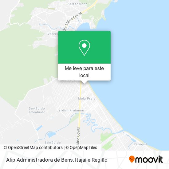 Afip Administradora de Bens mapa