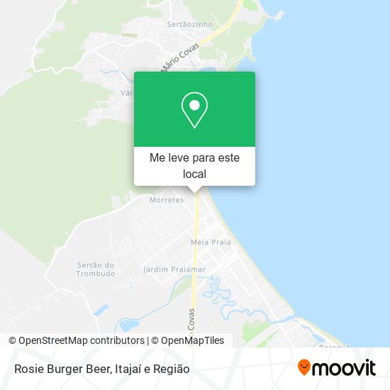 Rosie Burger Beer mapa