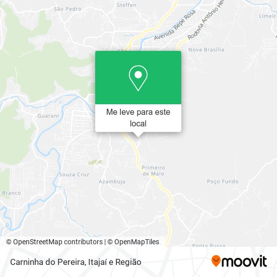 Carninha do Pereira mapa