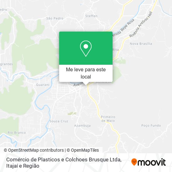 Comércio de Plasticos e Colchoes Brusque Ltda mapa