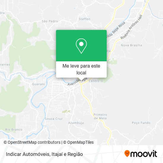 Indicar Automóveis mapa
