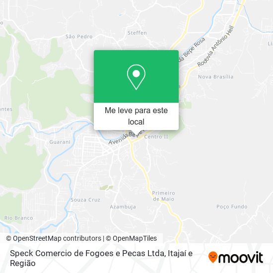 Speck Comercio de Fogoes e Pecas Ltda mapa